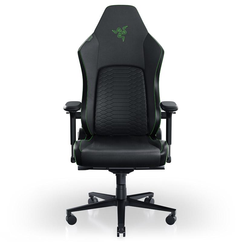 RAZER FAUTEUIL GAMING ISKUR V2 VERT. CONFORTABLE - CUIR SYNTHTIQUE- S'ADAPTE A