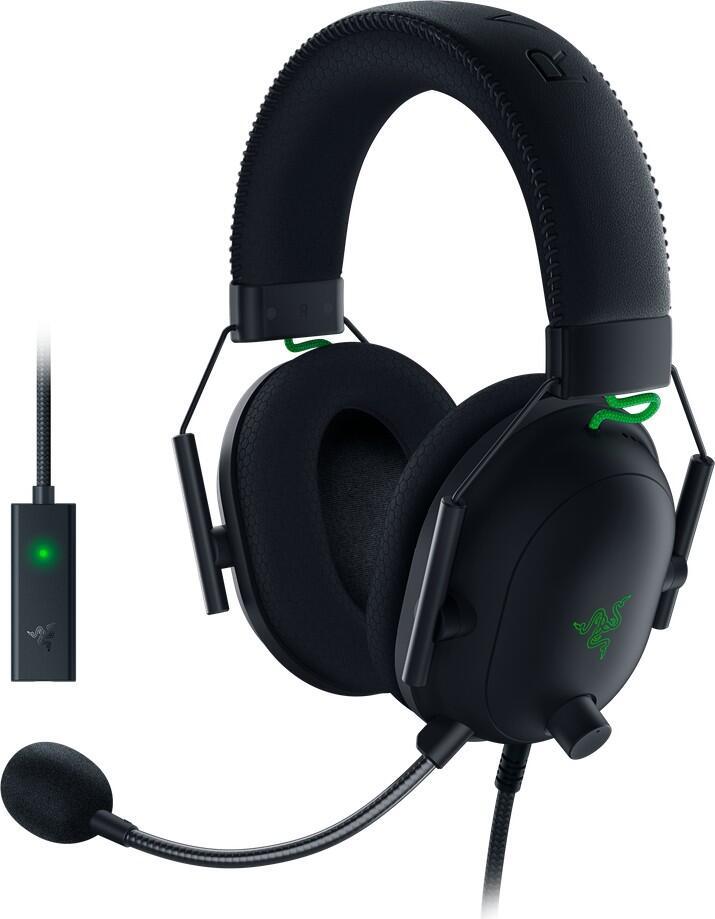 Razer Blackshark V2 Auricolare Cablato A Padiglione Giocare Nero, Verde (RAZER BLACKSHARK V2 GAMING HEADSET BLACK)