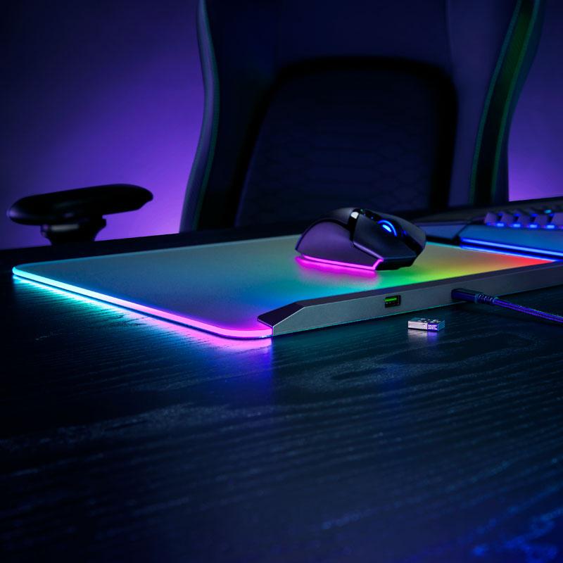 Razer Firefly V2 Pro Tappetino per mouse per gioco da computer Nero (RAZERZ MEDIUM FIREFLY V2 PRO HARD BLACK)