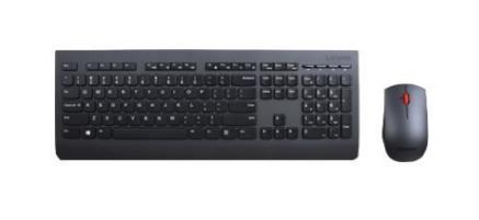 Lenovo 4X30H56809 tastiera Mouse incluso Ufficio RF Wireless QWERTZ Tedesco Nero