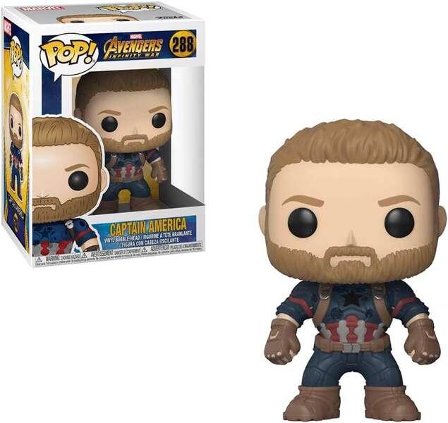 Funko Pop Marvel Avengers Infinity War Capitan America - Figura in vinile - Altezza 9 cm circa.