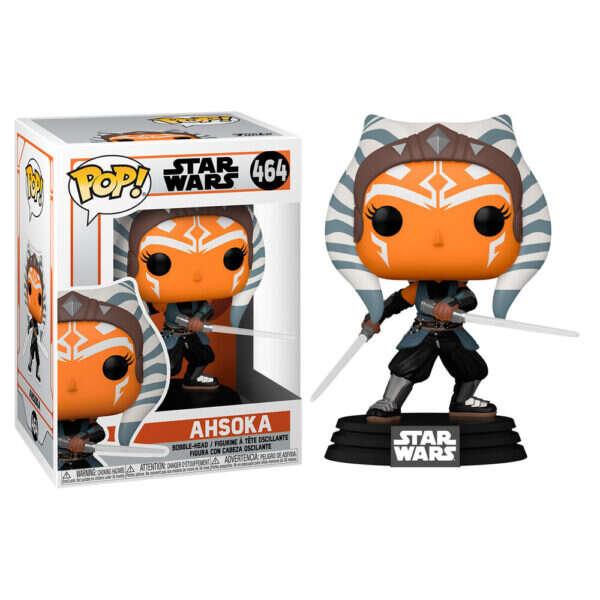Funko Pop Star Wars The Mandalorian Ahsoka with Sabres - Figura in vinile - Altezza 9 cm circa.