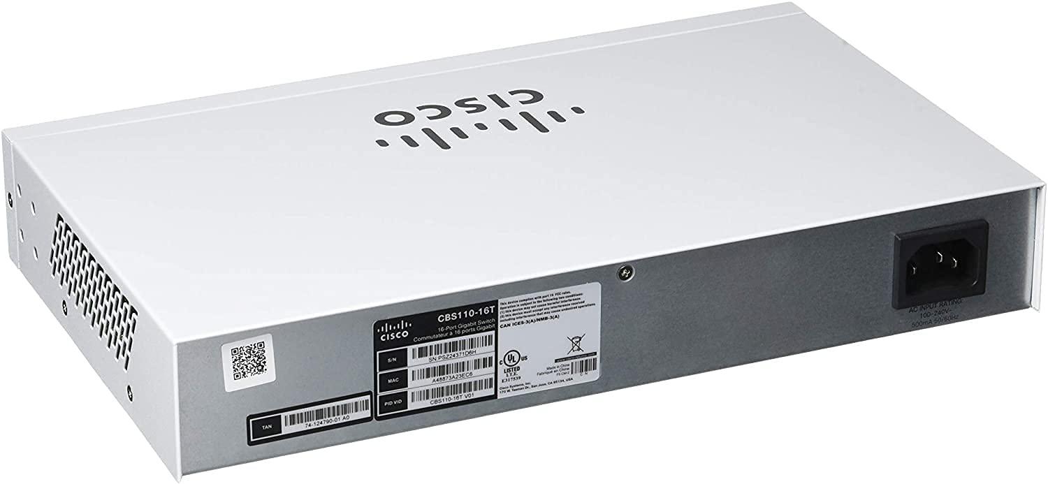 CISCO CBS110-16T 16-PORT 10/100/1000 SWITCH UNMANAGED