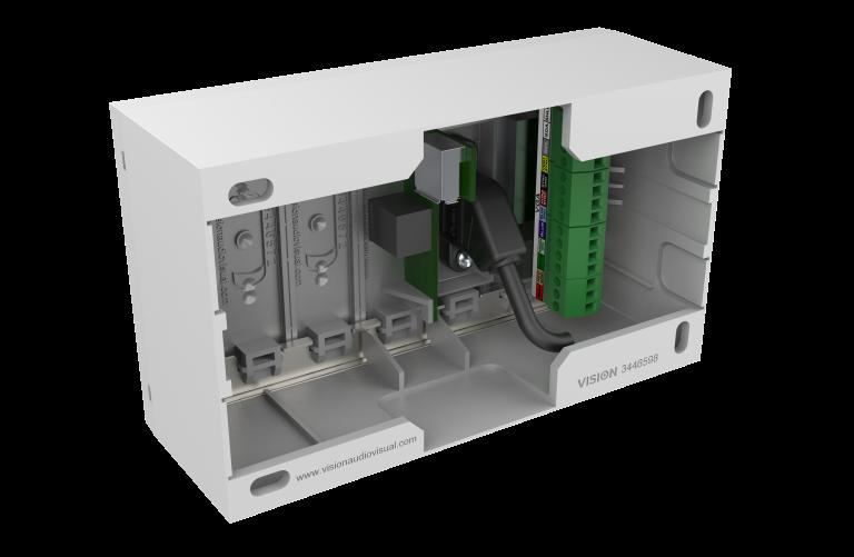 Vision TC3-PKPK10MCABLES cassetta di scarico Bianco (VISION Techconnect Modular AV Faceplate - LIFETIME WARRANTY - Wall Mounted