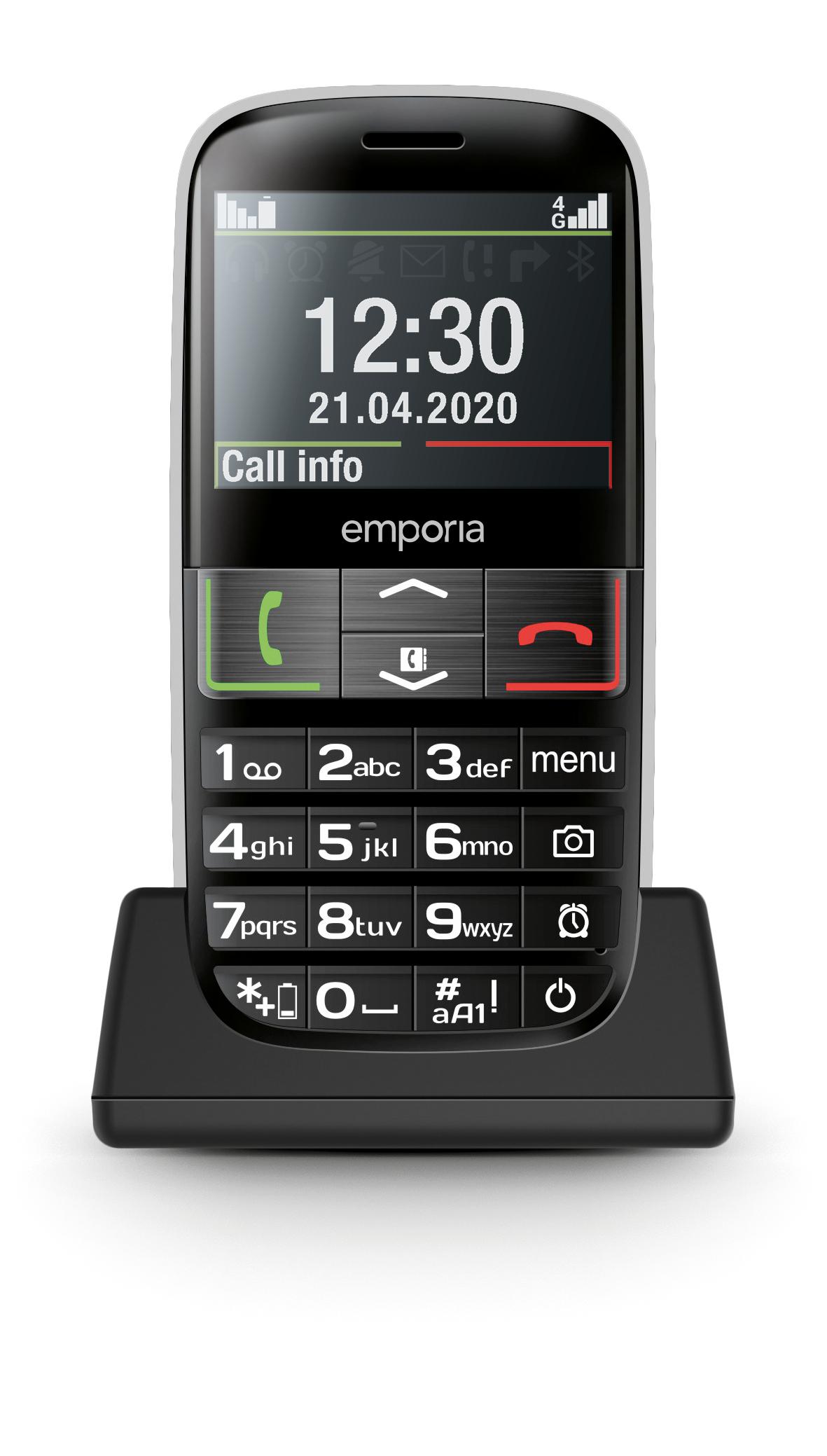 Emporia emporiaEUPHORIA-LTE 584 cm (2.3") 98 g Nero Telefono per anziani
