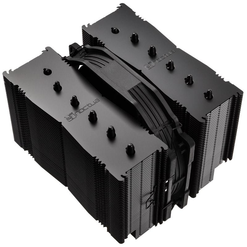 Noctua NH-D15S CH.BK sistema di raffreddamento per computer Processore Refrigeratore 14 cm Nero, Cromo (Noctua NH-D15S Chromax