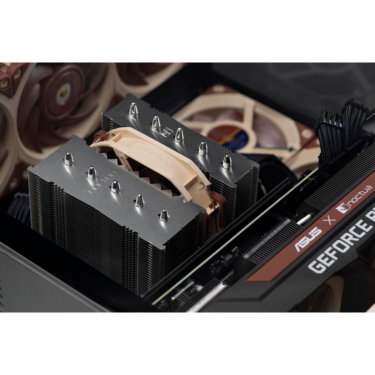 Noctua NH-D12L sistema di raffreddamento per computer Processore Raffreddatore d'aria Alluminio, Beige, Marrone (Noctua NH-D12L