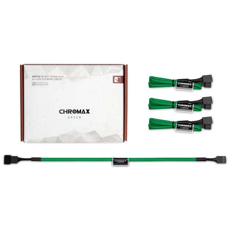 NA-SEC1 CHROMAX.GREEN, Prolunga cavo, Verde, 4 pin, Femmina, Femmina, 300 mm