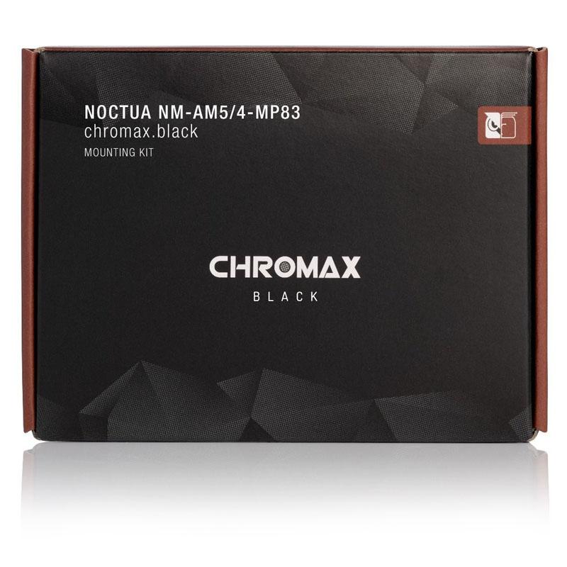 Noctua NM-AM5/4-MP83 CHROMAX.BLACK - Set di montaggio - Nero - Presa AM4 - Presa AM5 - Noctua NH-D15 - NH-D15 chromax.black - N