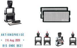Trodat Date Stamp Professional 4.0 Typomatic 5435 Alloggiamento: acciaio inossidabile spazzolato, tappo a colori: nero - 1 pezz