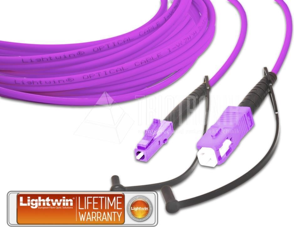 Cavo patch in fibra ottica Simplex di alta qualità Lightwin MM OM4 cavo patch in fibra ottica LC - SC (LSP-50 LC-SC 1.0 OM4)