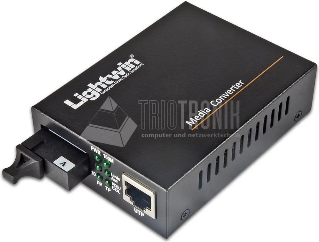 Fast Ethernet WDM Konverter 100Base-LX, Singlemode, 20 km