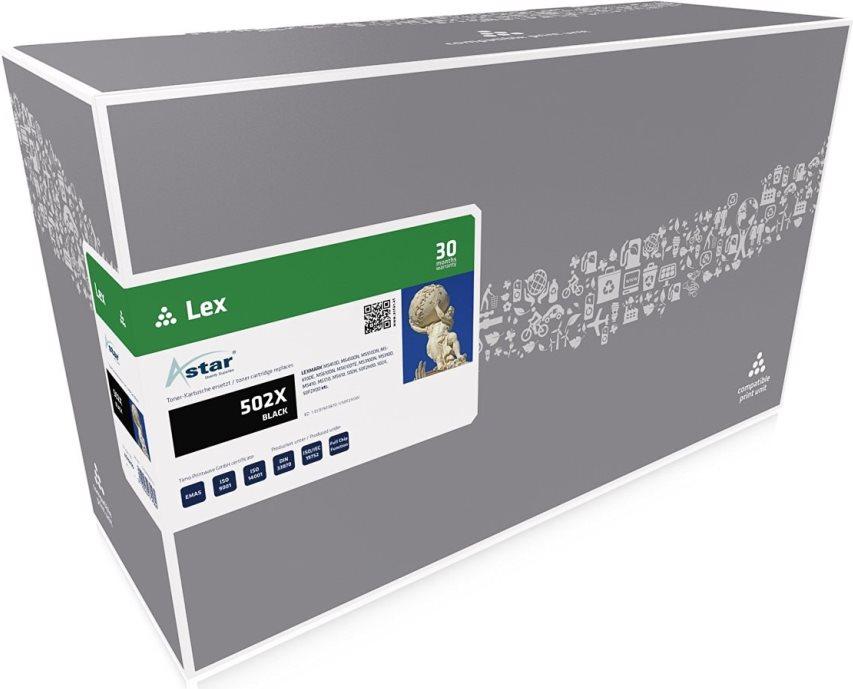 Alta capacità + - nero - compatibile - cartuccia toner (alternativa a Lexmark 5
