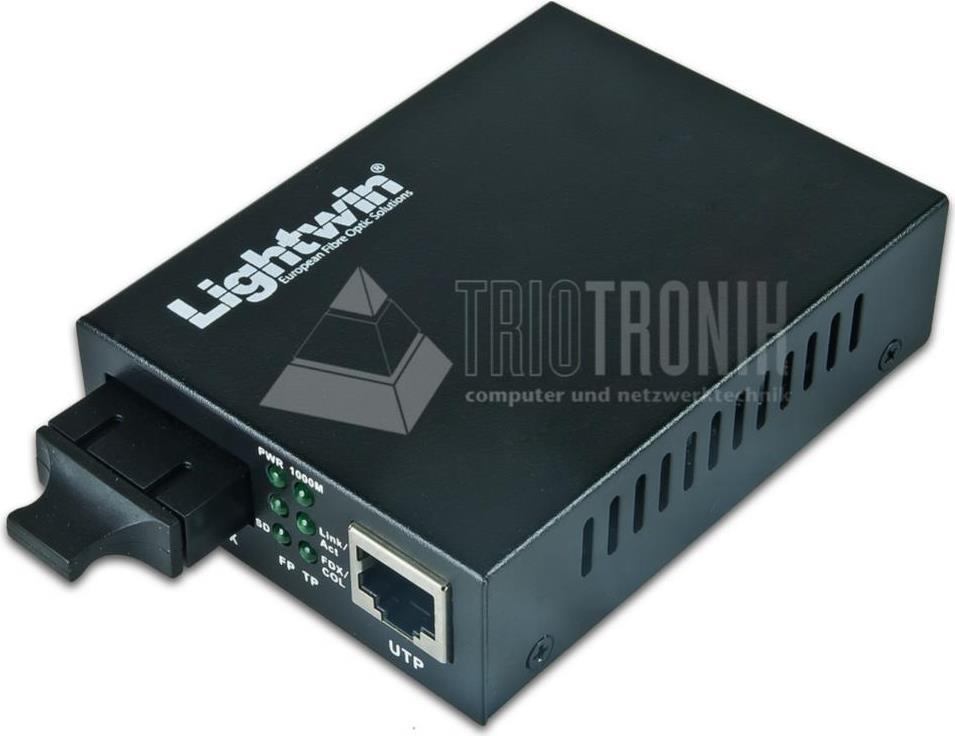 Lightwin Media Converter 100Base-LX Singlemode, SC, 20km