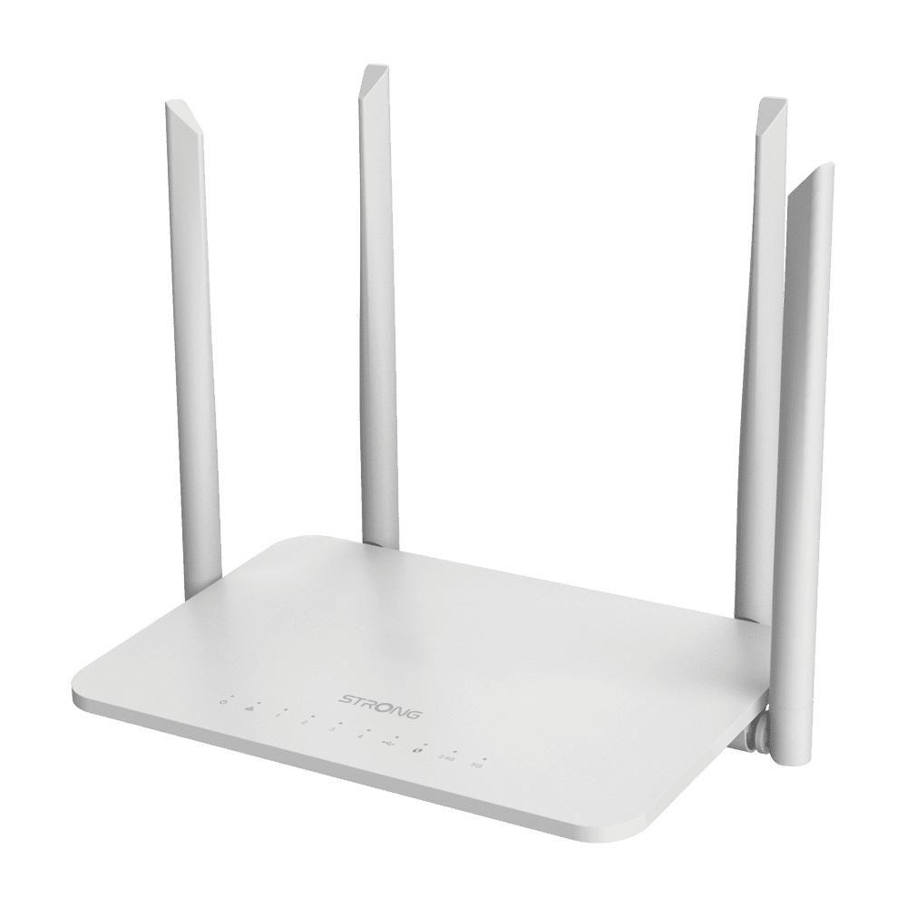 Strong 1200S router wireless Gigabit Ethernet Dual-band [2.4 GHz/5 GHz] Bianco (1200S Wireless Router Gigabit - Ethernet Dual-B