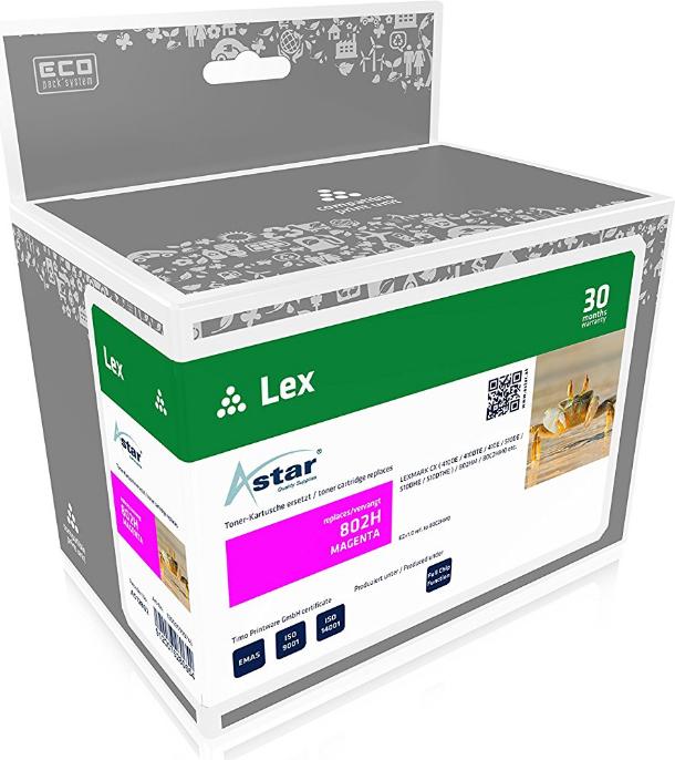 Magenta - compatibile - cartuccia toner - per lexmark CX410en