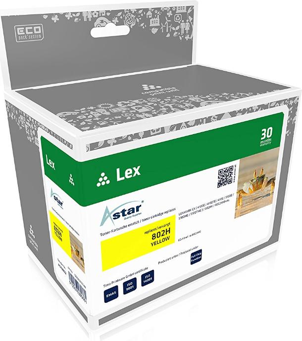 Giallo - compatibile - cartuccia toner - per lexmark CX410en
