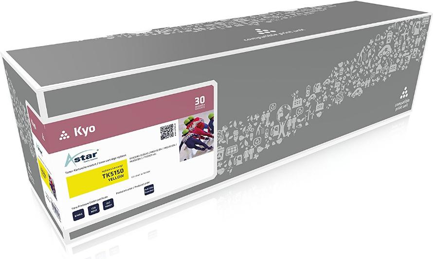 Astar - giallo - cartuccia toner (corrisponde a Kyocera TK-5150Y) - per Kyocera ECOSYS M6035cidn M6035cidn/KL3 M6535cidn M6535c