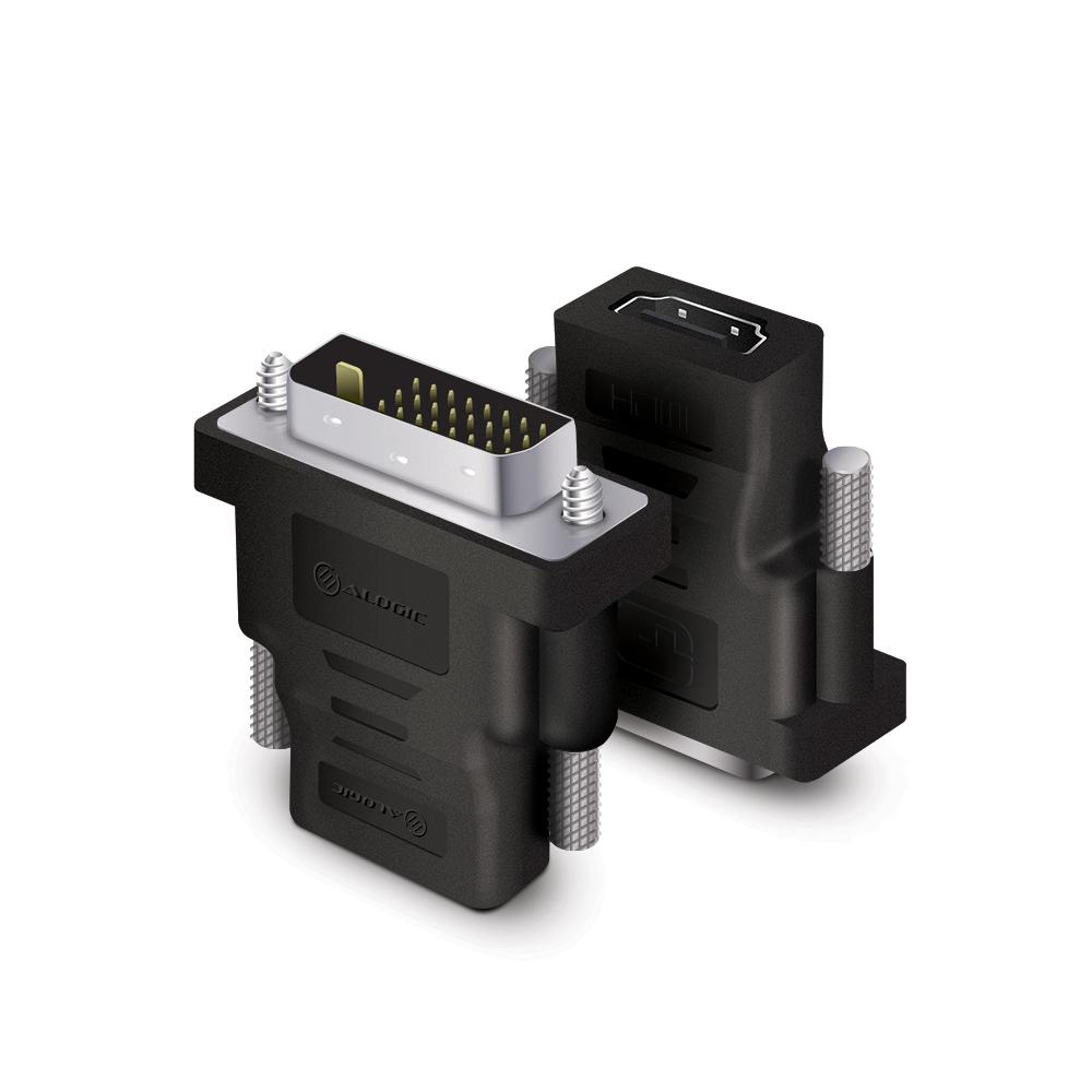 ALOGIC DVI-HDMI-MF scheda di interfaccia e adattatore (DVI-D M TO HDMI F ADAPTER - - MALE TO FEMALE)