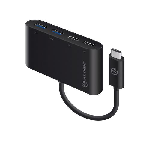 ALOGIC UCH2C2A scheda di interfaccia e adattatore USB 3.2 Gen 1 3.1 Gen 1 (USB-C SUPERSPEED COMBO HUB WITH - 2 PORT USB-C 2 POR