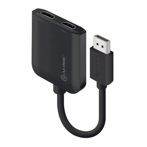 ALOGIC DP2HD-ADP cavo e adattatore video DisplayPort 2 x HDMI Nero