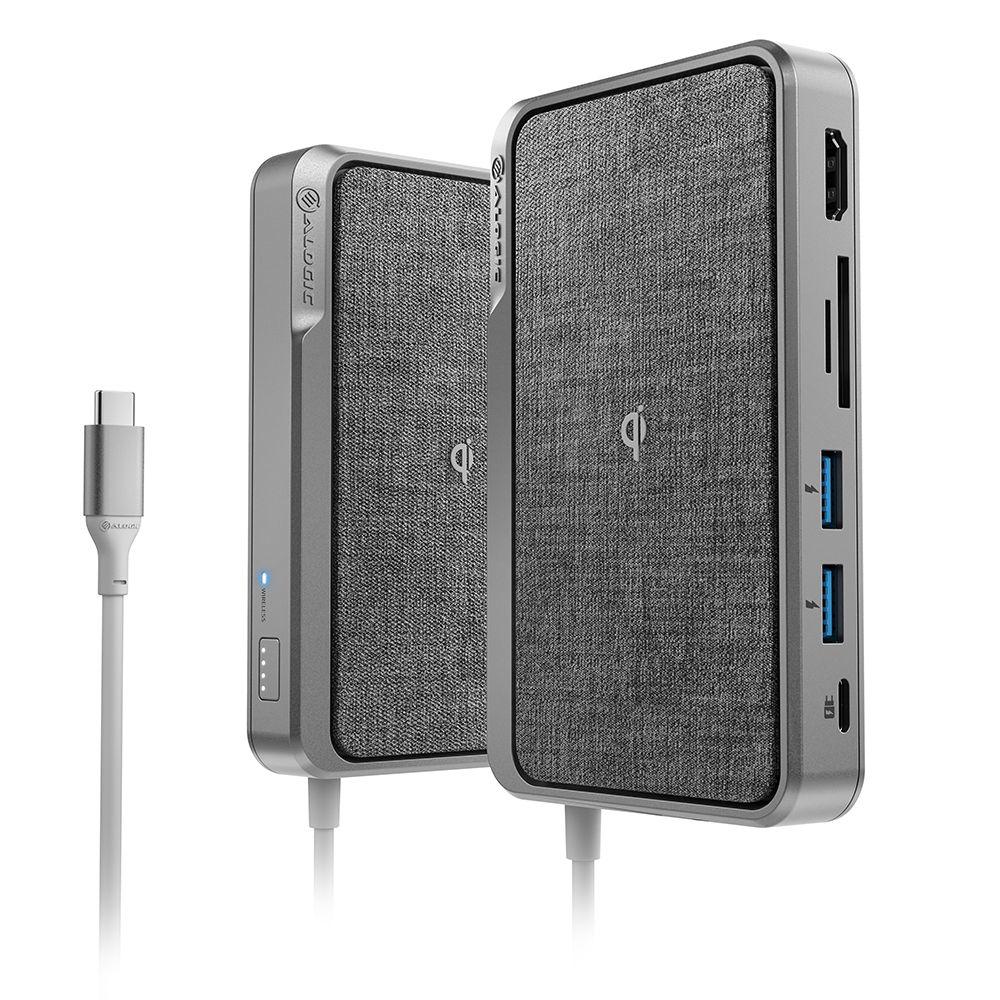 ALOGIC ULDWAV-SGR replicatore di porte e docking station per laptop Cablato USB 3.2 Gen 1 3.1 Gen 1 Type-C Grigio (ALOGIC USB-C