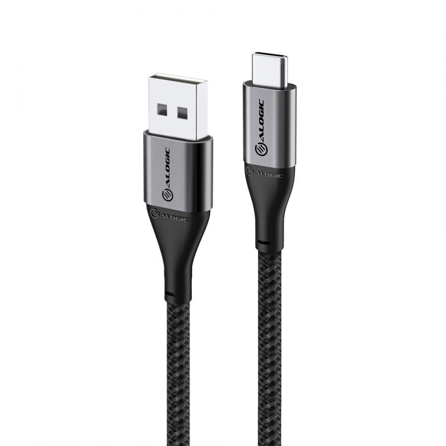 ALOGIC ULCA203-SGR cavo USB 3 m USB 2.0 USB A USB C Grigio (ALOGIC SUPER ULTRA USB 2.0 - USB-C TO USB-A CABLE - 3M - 3A/4)