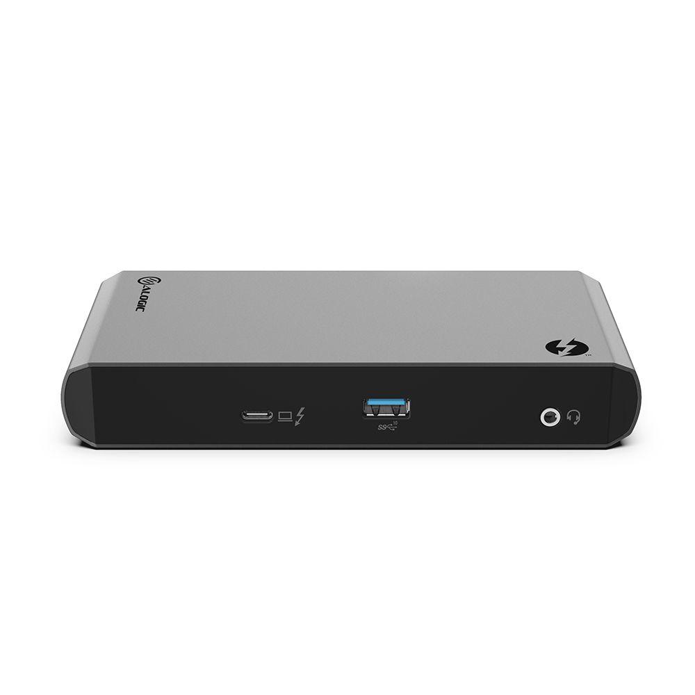 ALOGIC TB3DTRG2 replicatore di porte e docking station per laptop Cablato USB 3.2 Gen 2 [3.1 Gen 2] Type-C Nero, Grigio (THUNDE