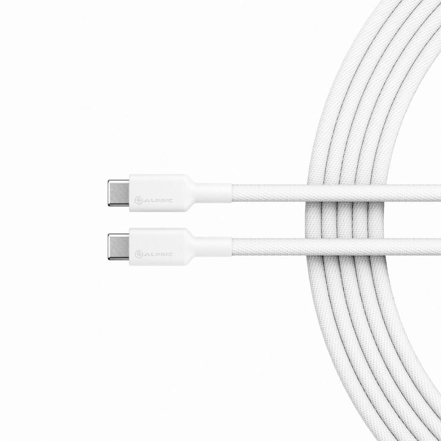 ALOGIC ELPCC201-WH cavo USB 1 m USB 2.0 USB A USB C Bianco (ALOGIC ELEMENTS PRO USB-C TO - USB-C CABLE - MALE TO MALE - 1M)