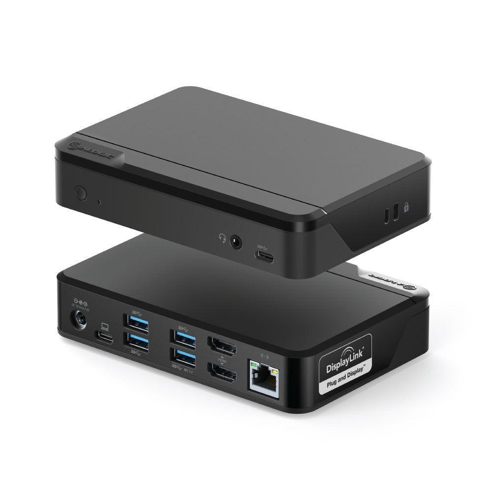ALOGIC DUTHDPR replicatore di porte e docking station per laptop USB 3.2 Gen 1 (3.1 Gen 1) Type-C Nero