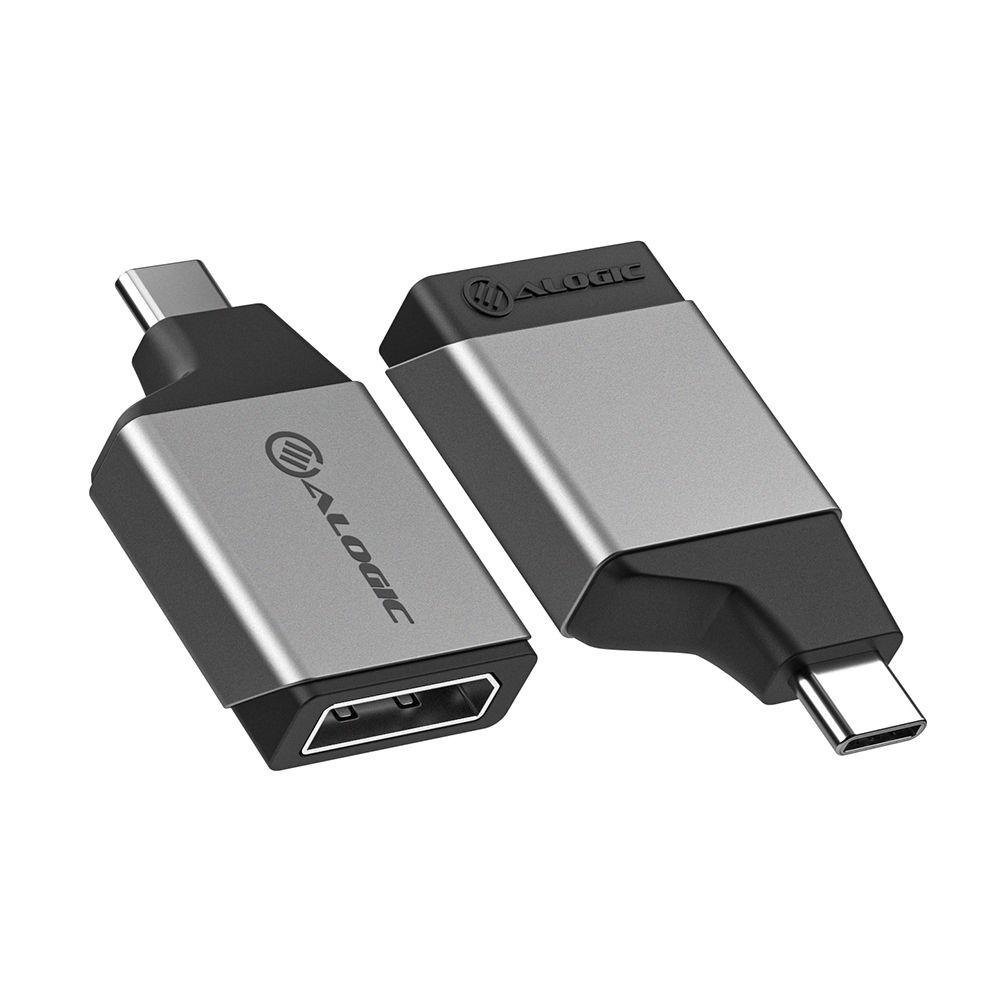ALOGIC ULCDPMN-SGR adattatore grafico USB 3840 x 2160 Pixel Grigio (ALOGICULTRA MINI USB-C MALE - TO DISPLAYPORT FEMALE ADAPTER)