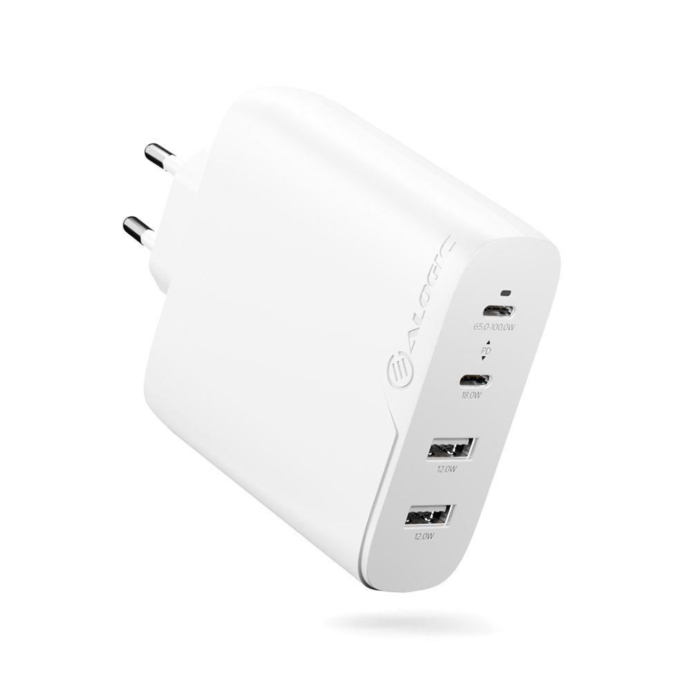 ALOGIC 4X100 Bianco Interno (4X100 RAPID POWER 4 PORT - 100WGAN CHARGER)