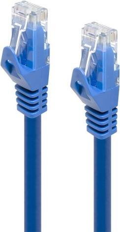 Cavo patch alogic cat6 2x rj45 lszh 3,0m blu - rete - gatto 6 - m - basso -smoke - zero -halogen (c6-03b -blue)