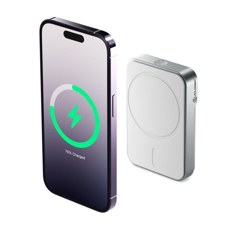 ALOGIC MSPB5KWH batteria portatile 5000 mAh Carica wireless Bianco (POWERBANK WITH MAGSAFE 5000MAH- - WHITE)