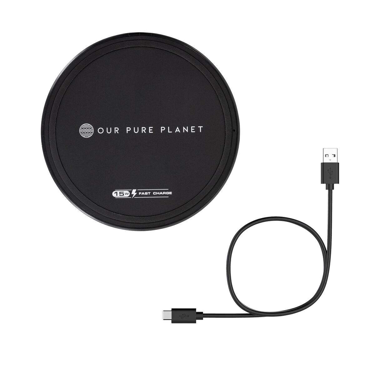Our Pure Planet OPP130 Caricabatterie per dispositivi mobili Smartphone Nero dC Carica wireless Ricarica rapida Interno (WIRELE