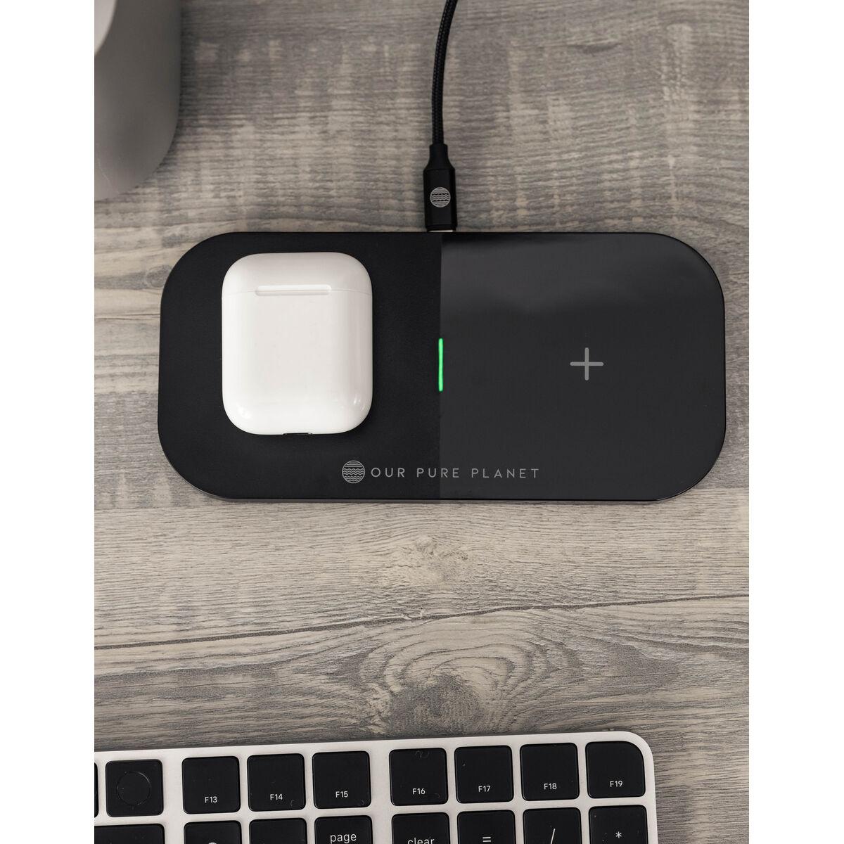 Our Pure Planet OPP131 Caricabatterie per dispositivi mobili Smartphone Nero dC Carica wireless Ricarica rapida Interno (WIRELE