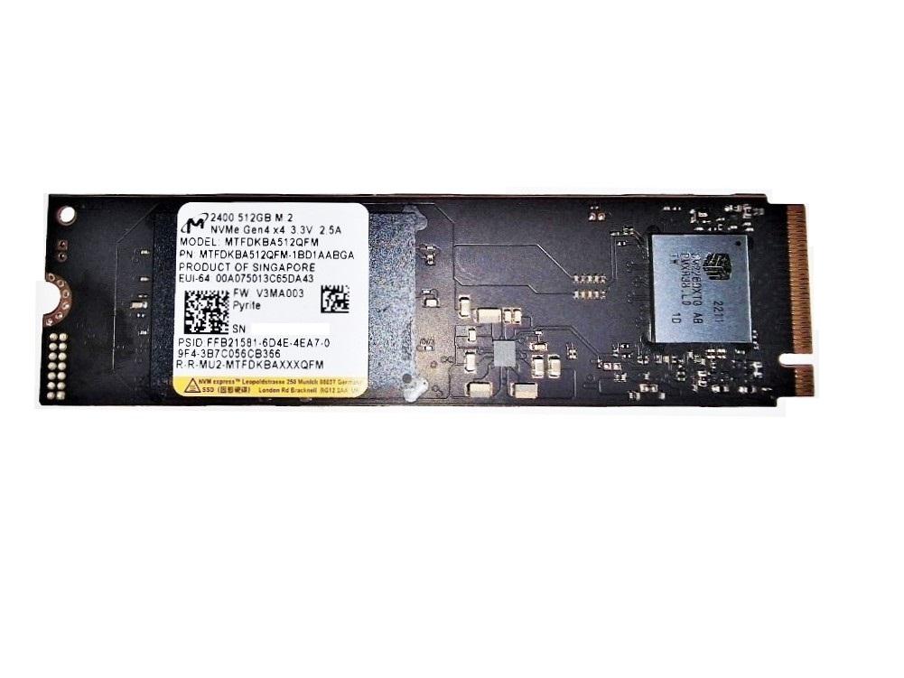 MICRON SOLID STATE DRIVE SSD 512GB M.2 NVMe MTFDKBA512QFM-1BD1AABGA OEM BULK