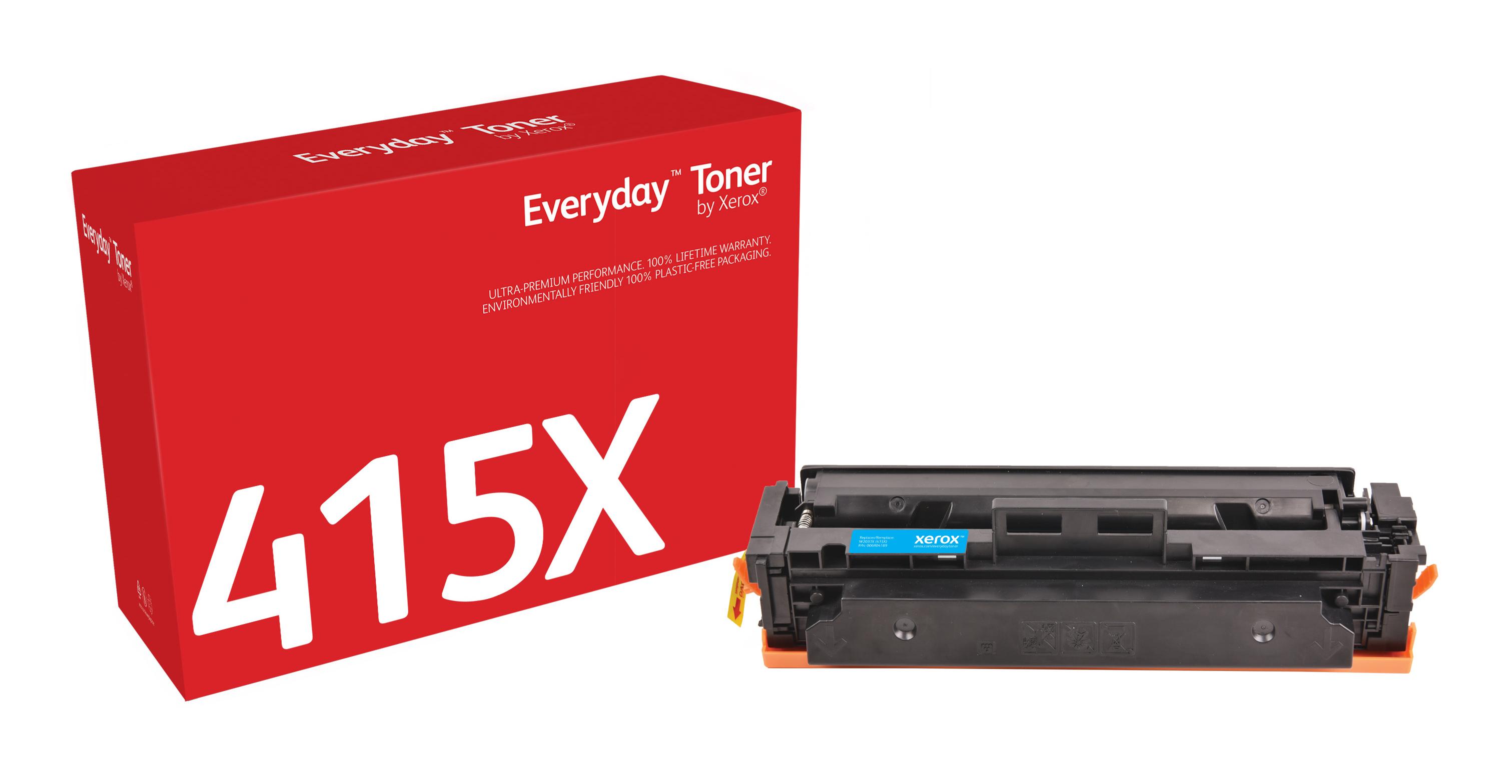 Everyday Toner Ã¢â€žÂ¢ di Xerox Ciano compatibile con HP 415X (W2031X), High capacity