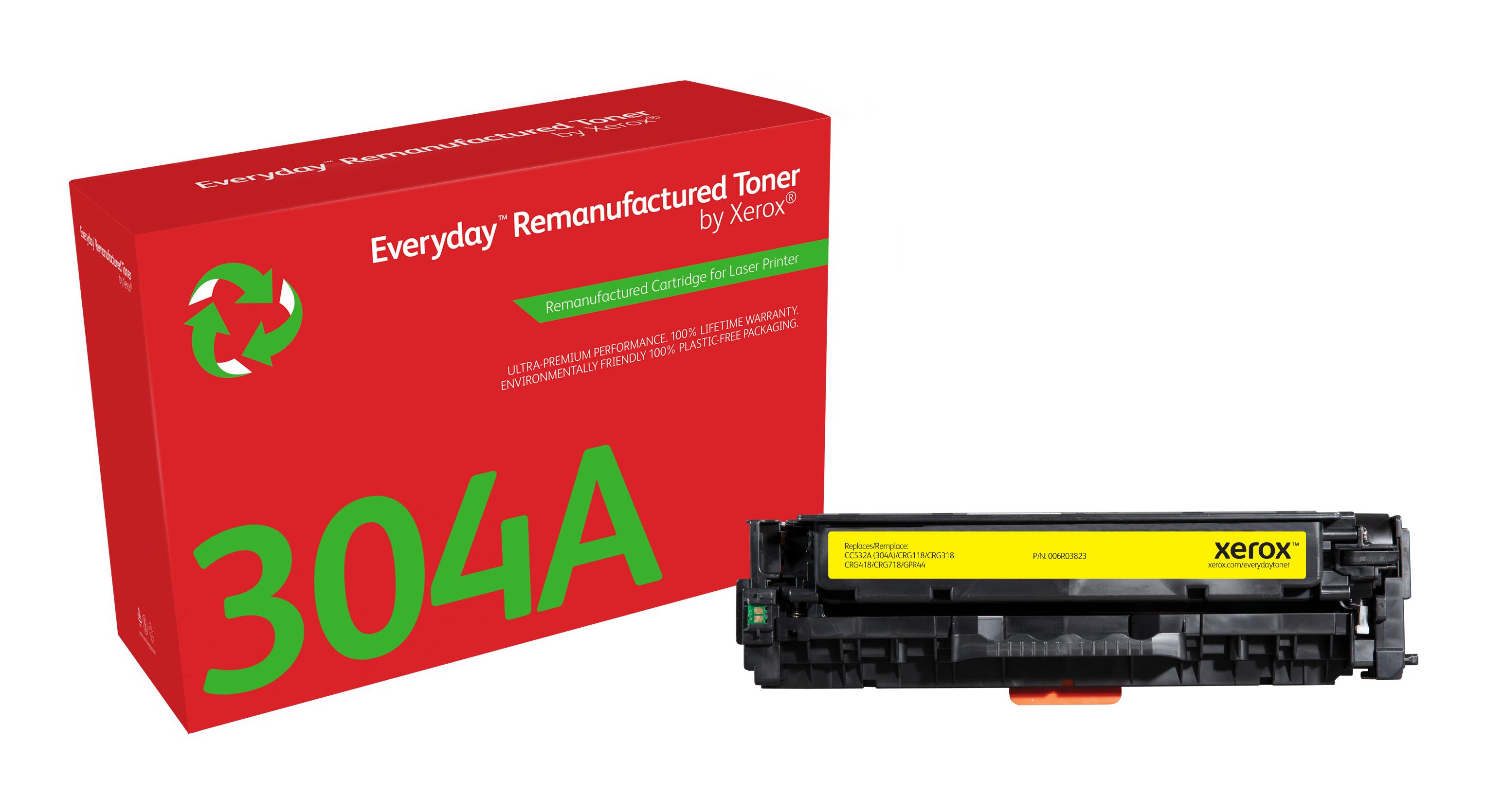 Everyday Toner di Xerox Giallo compatibile con HP 304A (CC532A/ CRG-118Y/ GPR-44Y) Capacit standard