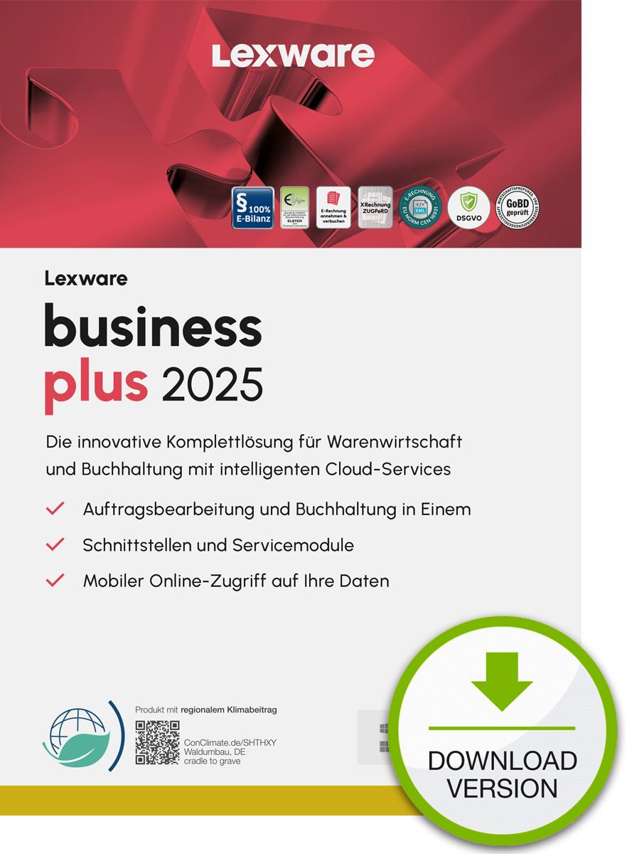 Lexware business plus 2025 "unbegrenzte Laufzeit" Download Contabilità