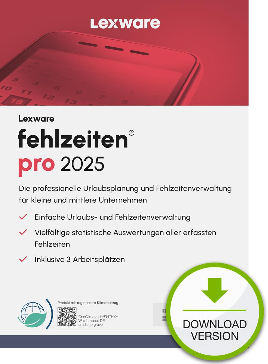 Lexware fehlzeiten pro 2025 "unbegrenzte Laufzeit" Download Gestione ferie