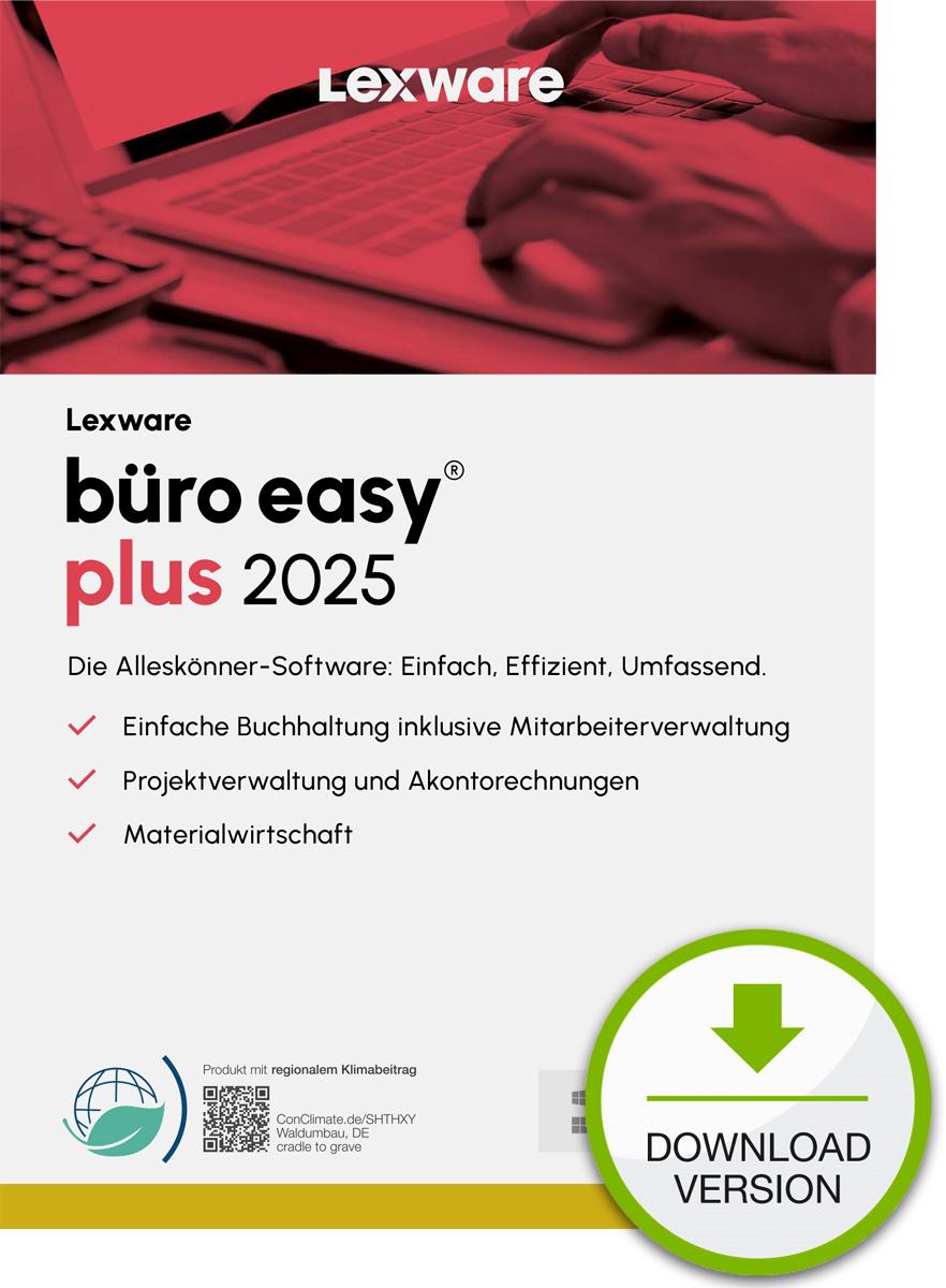 Lexware bro easy plus 2025 Download Jahresversion (365-Tage) Contabilità 1 anno/i