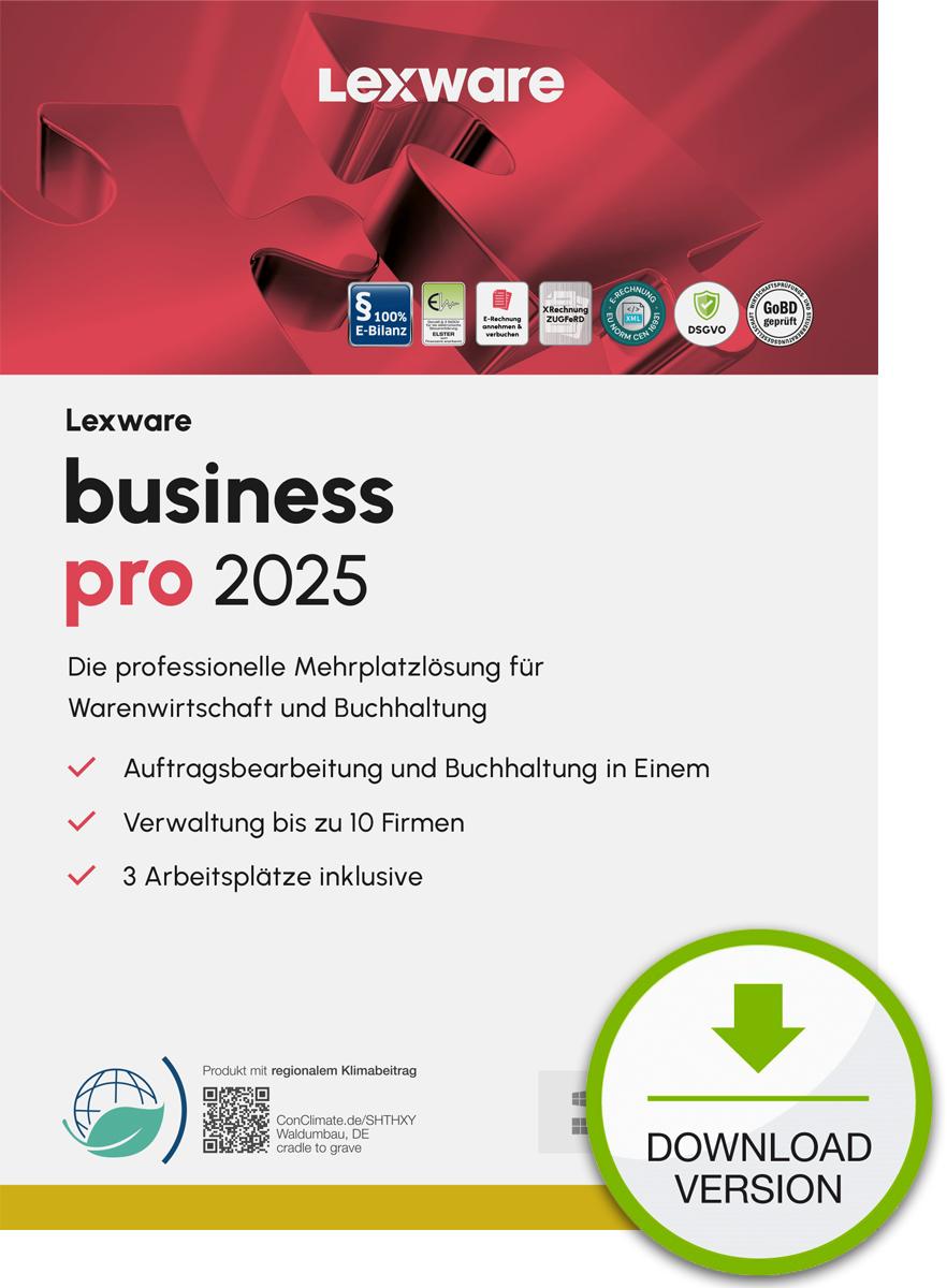 Lexware business pro 2025 Download Jahresversion (365-Tage) Contabilità 1 anno/i