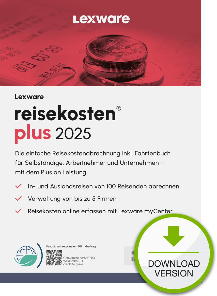 Lexware reisekosten plus 2025 "unbegrenzte Laufzeit" Download Contabilità