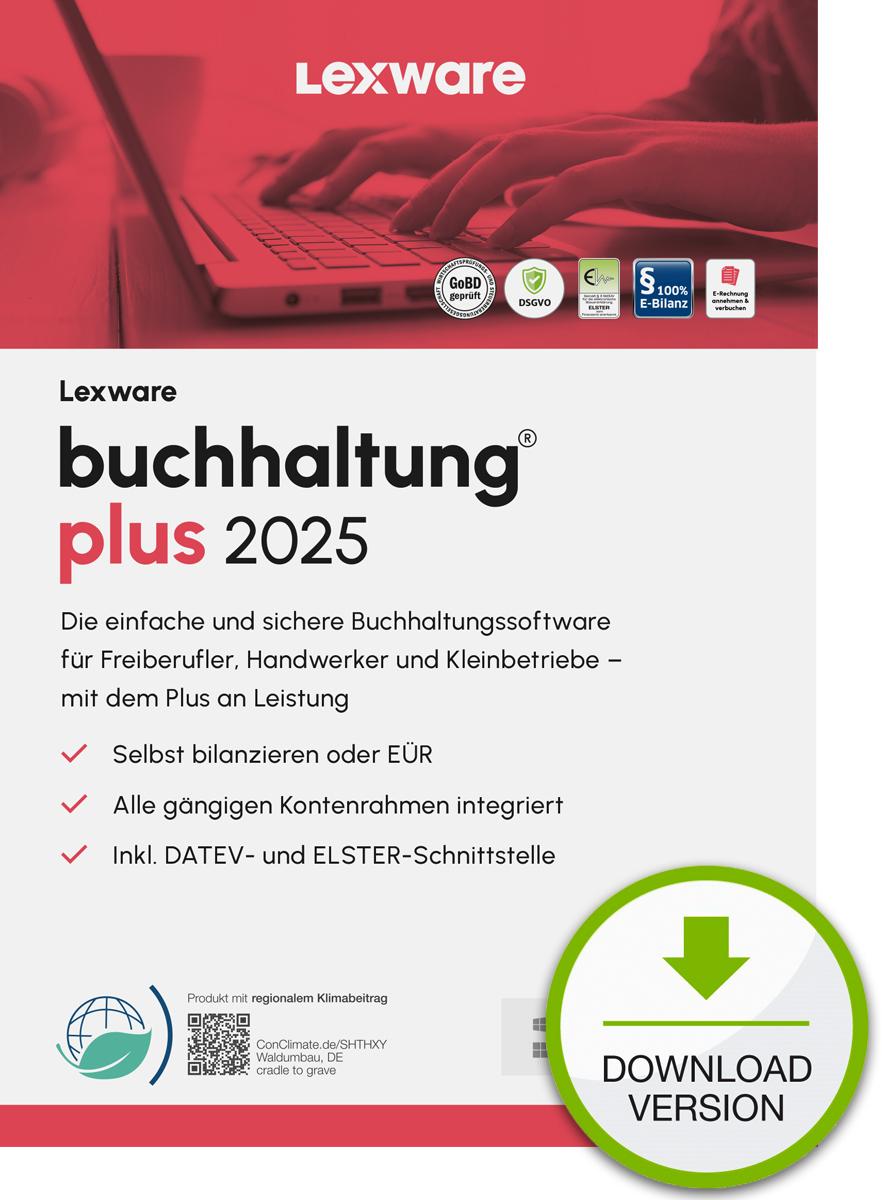 Lexware buchhaltung plus 2025 "unbegrenzte Laufzeit" Download Contabilità