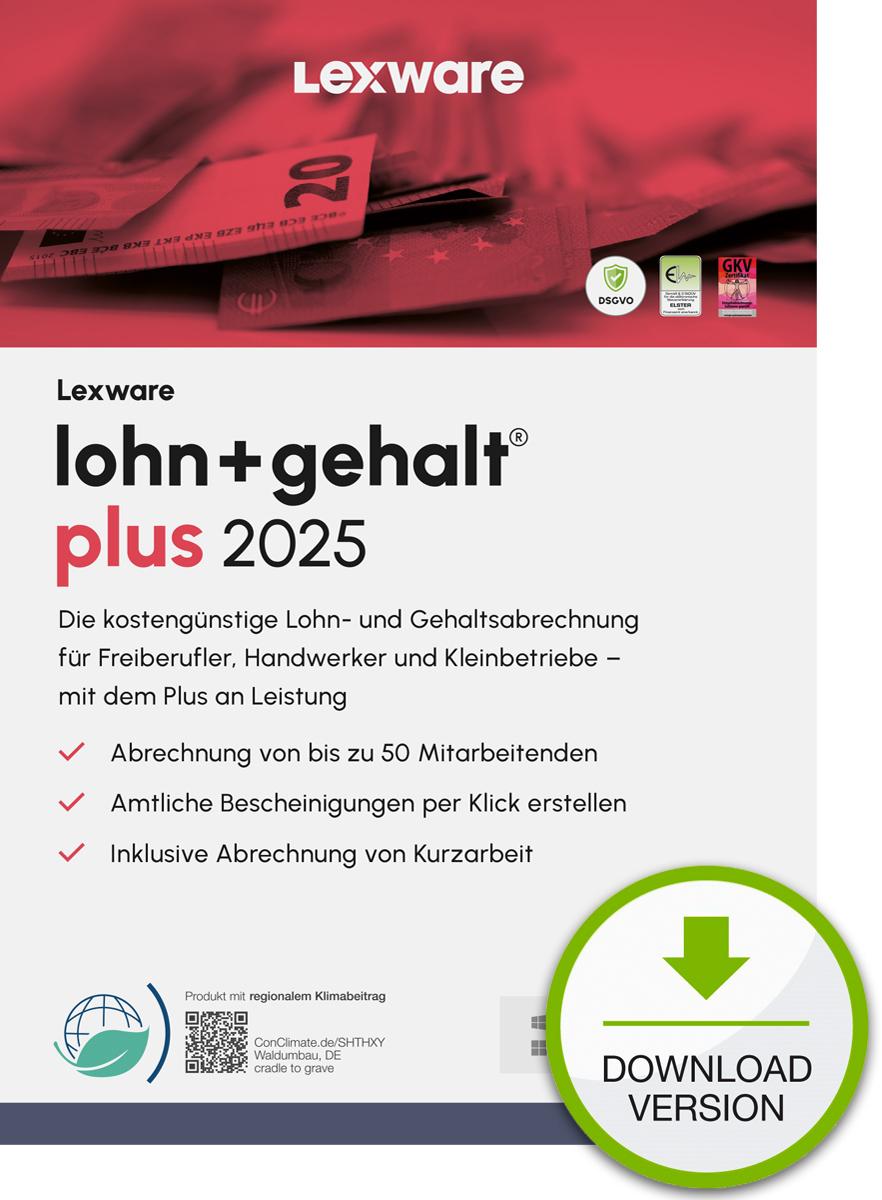 Lexware lohngehalt plus 2025 "unbegrenzte Laufzeit" Download Contabilità