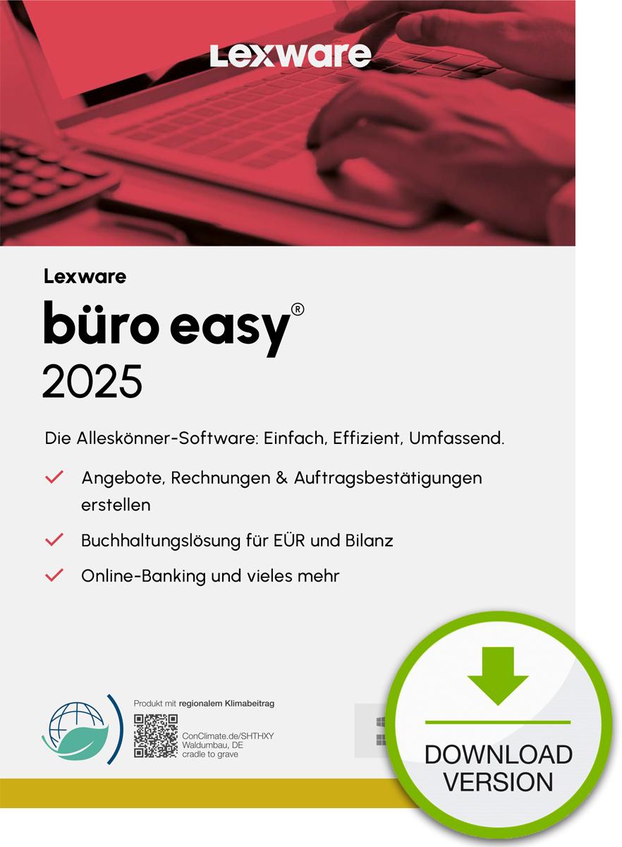 Lexware bro easy 2025 Download Jahresversion (365-Tage) Contabilità 1 anno/i
