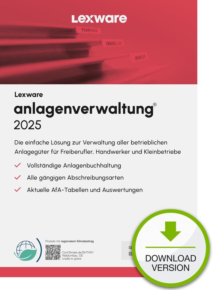 Lexware anlagenverwaltung...