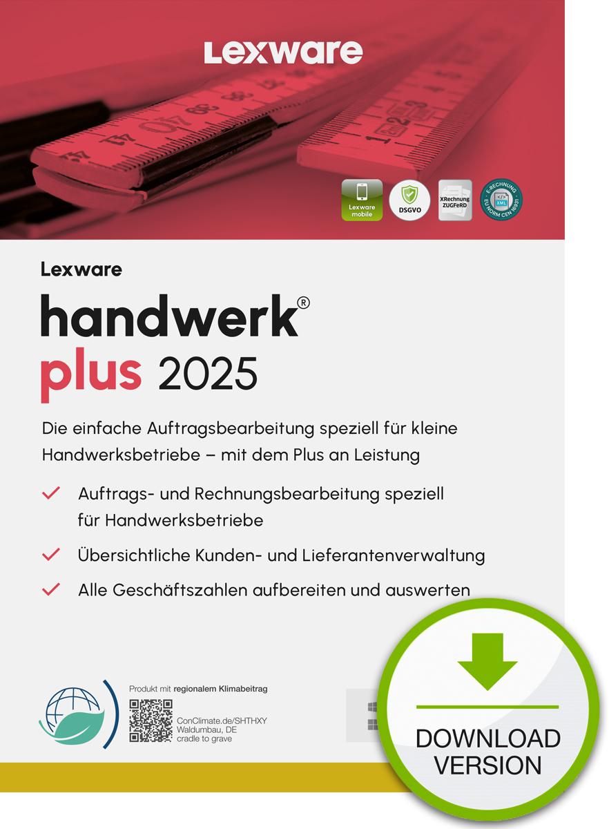 Lexware handwerk plus 2025 "unbegrenzte Laufzeit" Download Analisi finanziaria