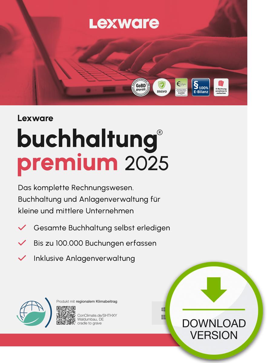 Lexware buchhaltung premium 2025 Download Jahresversion (365-Tage) Contabilità 1 anno/i
